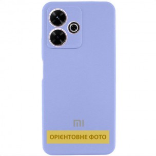Чехол Silicone Cover Lakshmi Full Camera (AA) with logo для Xiaomi Redmi Note 13 4G Сиреневый / Dasheen
