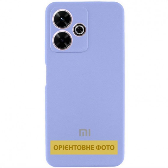Чохол Silicone Cover Lakshmi Full Camera (AA) with logo для Xiaomi Redmi Note 13 4G Бузковий / Dasheen