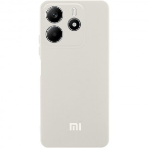 Чехол Silicone Cover Lakshmi Full Camera (AA) with logo для Xiaomi Redmi Note 14 4G (Int. version) Белый / White