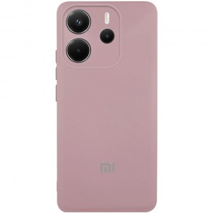 Чохол Silicone Cover Lakshmi Full Camera (AA) with logo для Xiaomi Redmi Note 14 4G (Int. version) Рожевий / Pink Sand