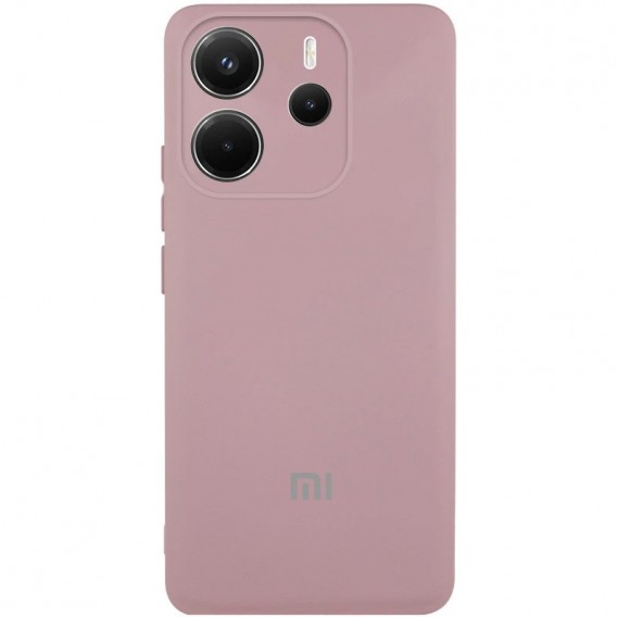 Чохол Silicone Cover Lakshmi Full Camera (AA) with logo для Xiaomi Redmi Note 14 4G (Int. version) Рожевий / Pink Sand