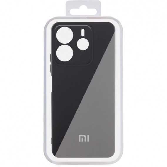 Чохол Silicone Cover Lakshmi Full Camera (AA) with logo для Xiaomi Redmi Note 14 4G (Int. version) Чорний / Black