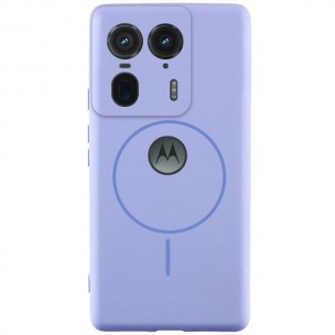 Чохол Silicone Cover Lakshmi Full Camera (AA) with MagFit для Motorola Edge 50 Ultra Бузковий / Dasheen