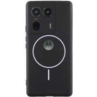 Чохол Silicone Cover Lakshmi Full Camera (AA) with MagFit для Motorola Edge 50 Ultra Чорний / Black