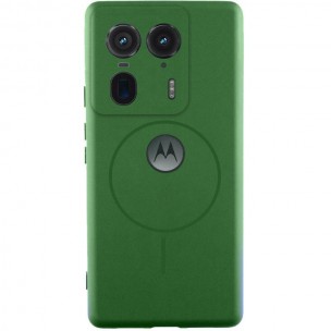 Чохол Silicone Cover Lakshmi Full Camera (AA) with MagFit для Motorola Edge 50 Ultra Зелений / Dark green