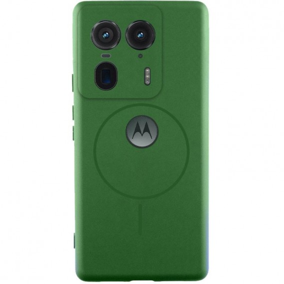 Чохол Silicone Cover Lakshmi Full Camera (AA) with MagFit для Motorola Edge 50 Ultra Зелений / Dark green
