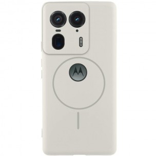 Чехол Silicone Cover Lakshmi Full Camera (AA) with MagFit для Motorola Edge 50 Ultra Белый / White