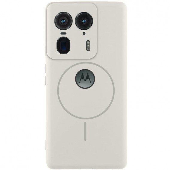 Чохол Silicone Cover Lakshmi Full Camera (AA) with MagFit для Motorola Edge 50 Ultra Білий / White