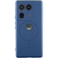 Чохол Silicone Cover Lakshmi Full Camera (AA) with MagFit для Motorola Edge 50 Ultra Синій / Navy blue