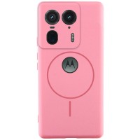 Чохол Silicone Cover Lakshmi Full Camera (AA) with MagFit для Motorola Edge 50 Ultra Рожевий / Light pink