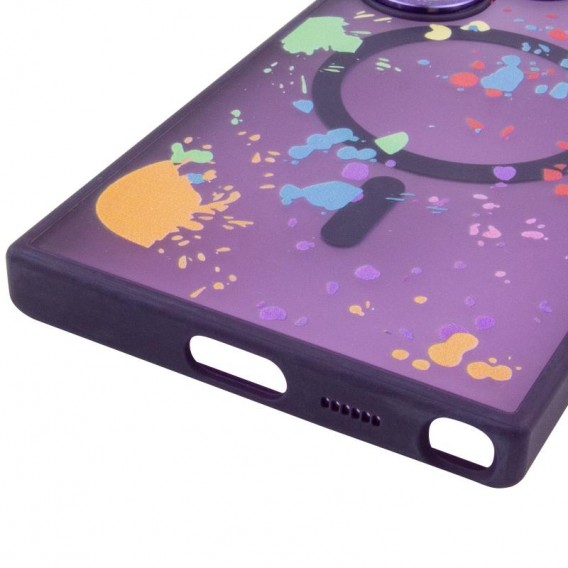 Чохол TPU+PC Flush with MagSafe для Samsung Galaxy S24 Ultra Dark purple