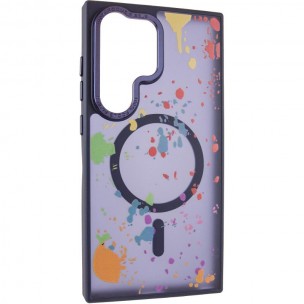 Чохол TPU+PC Flush with MagSafe для Samsung Galaxy S24 Ultra Dark blue