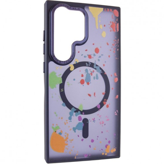 Чохол TPU+PC Flush with MagSafe для Samsung Galaxy S24 Ultra Dark blue