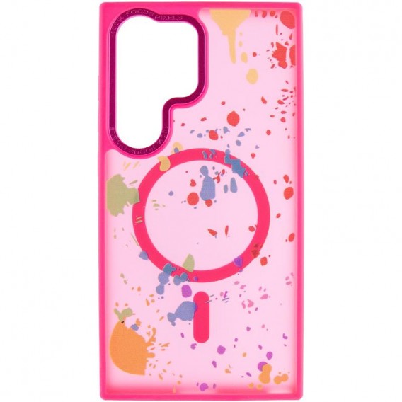 Чехол TPU+PC Flush with MagSafe для Samsung Galaxy S24 Ultra Barbie Pink