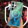 Чохол TPU Shiny Mountain (MagFit) для Samsung Galaxy S24 Ultra Green / Blue