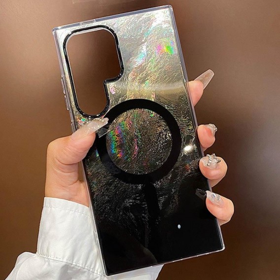 Чехол TPU Shiny Mountain (MagFit) для Samsung Galaxy S25 Ultra Black