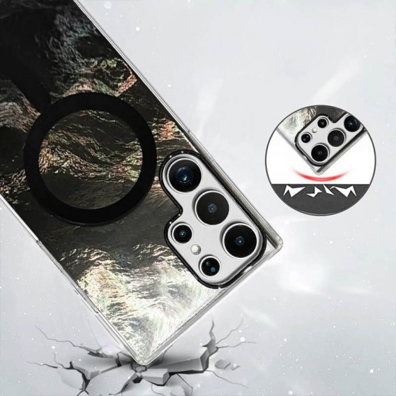 Чехол TPU Shiny Mountain (MagFit) для Samsung Galaxy S25 Ultra Black