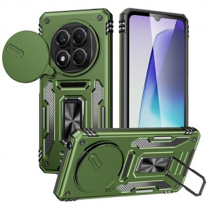 Ударостійкий чохол Camshield Army Ring для Xiaomi Redmi Note 14 Pro 4G/5G / Poco X7 Оливковий / Army Green