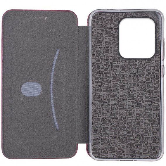 Шкіряний чохол-книжка Classy для Motorola Moto G15 4G Бордовий