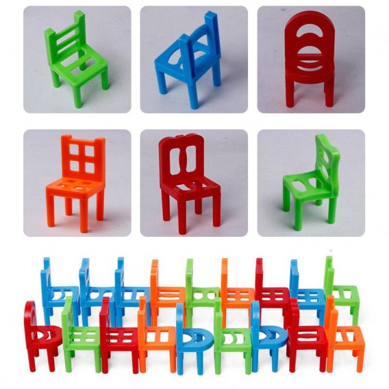 Настільна інтерактивна гра Ummi 301 Balance Chairs (18pcs) Colorful