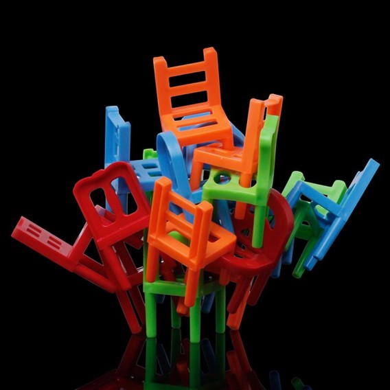 Настільна інтерактивна гра Ummi 301 Balance Chairs (18pcs) Colorful