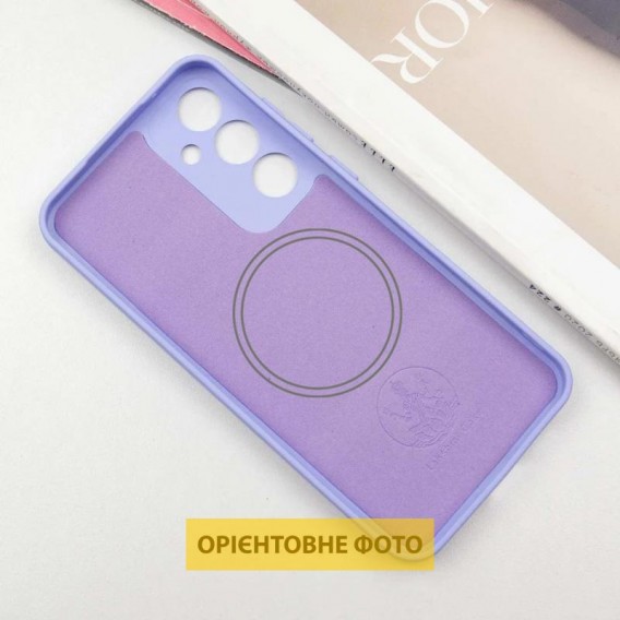 Чохол Silicone Cover Lakshmi Full Camera (AA) with MagFit для Samsung Galaxy S25 Edge Бузковий / Dasheen