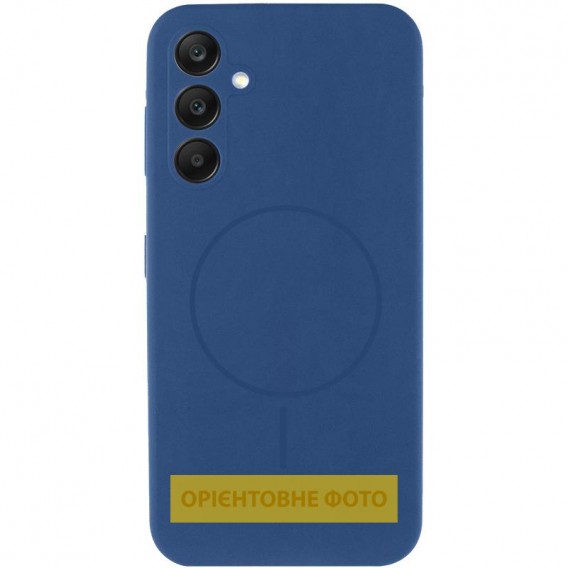 Чехол Silicone Cover Lakshmi Full Camera (AA) with MagFit для Samsung Galaxy S25 Edge Синий / Navy blue