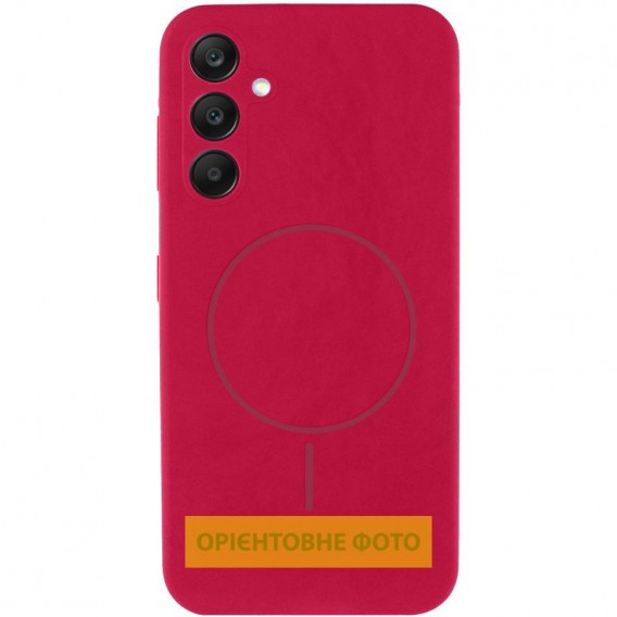 Чохол Silicone Cover Lakshmi Full Camera (AA) with MagFit для Samsung Galaxy S25 Edge Червоний / Rose Red