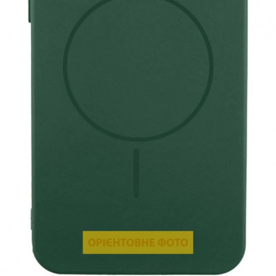 Чохол Silicone Cover Lakshmi Full Camera (AA) with MagFit для Samsung Galaxy S25 Edge Зелений / Dark green