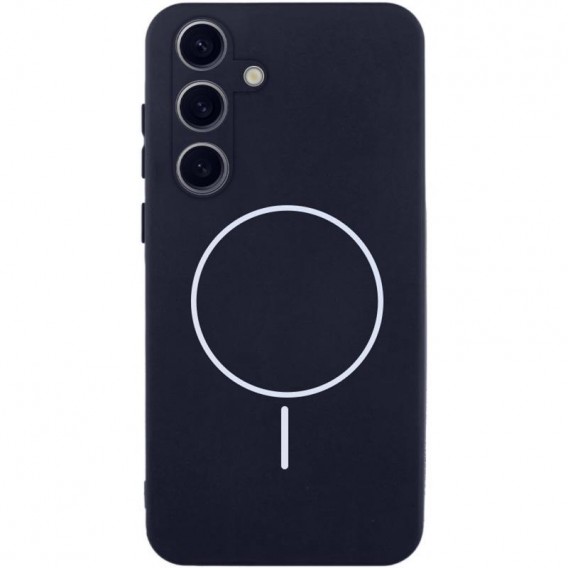 Чохол Silicone Cover Lakshmi Full Camera (AA) with MagFit для Samsung Galaxy S25 Edge Темно-синій / Midnight blue