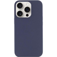 Чохол Silicone Case (AA) NO LOGO with MagSafe для Apple iPhone 16 Pro (6.3") Темно-синій / Midnight blue