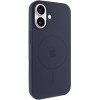Чохол Silicone Case Full Protective (AA) V2 with MagSafe для Apple iPhone 17 (6.3") Темно-синій / Midnight blue