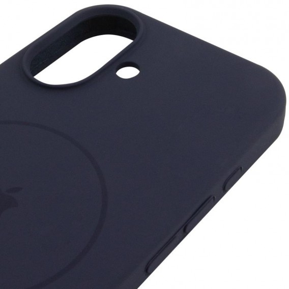 Чохол Silicone Case Full Protective (AA) V2 with MagSafe для Apple iPhone 17 (6.3") Темно-синій / Midnight blue