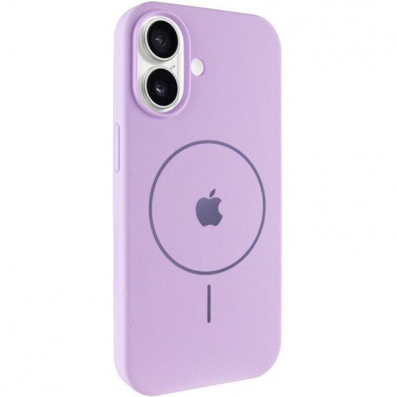 Чохол Silicone Case Full Protective (AA) V2 with MagSafe для Apple iPhone 17 (6.3") Бузковий / Lilac