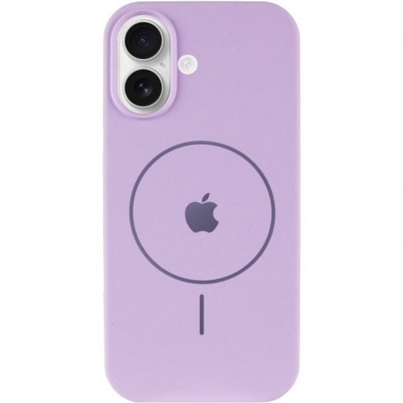 Чохол Silicone Case Full Protective (AA) V2 with MagSafe для Apple iPhone 17 (6.3") Бузковий / Lilac