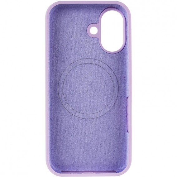 Чохол Silicone Case Full Protective (AA) V2 with MagSafe для Apple iPhone 17 (6.3") Бузковий / Lilac