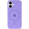 Чохол Silicone Case Full Protective (AA) V2 with MagSafe для Apple iPhone 17 (6.3") Бузковий / Dasheen