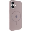 Чохол Silicone Case Full Protective (AA) V2 with MagSafe для Apple iPhone 17 (6.3") Сірий / Lavender