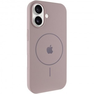 Чохол Silicone Case Full Protective (AA) V2 with MagSafe для Apple iPhone 17 (6.3") Сірий / Lavender