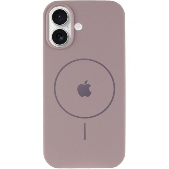 Чохол Silicone Case Full Protective (AA) V2 with MagSafe для Apple iPhone 17 (6.3") Сірий / Lavender