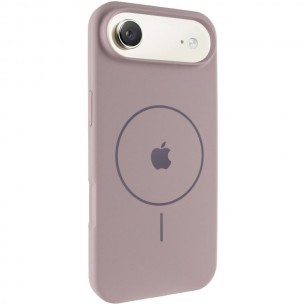 Чохол Silicone Case Full Protective (AA) V2 with MagSafe для Apple iPhone 17 Air (6.5") Сірий / Lavender