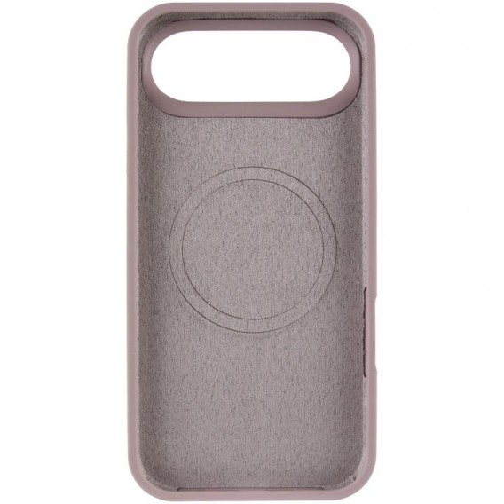 Чохол Silicone Case Full Protective (AA) V2 with MagSafe для Apple iPhone 17 Air (6.5") Сірий / Lavender