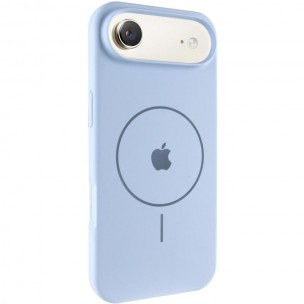 Чохол Silicone Case Full Protective (AA) V2 with MagSafe для Apple iPhone 17 Air (6.5") Блакитний / Lilac Blue