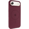 Чехол Silicone Case Full Protective (AA) V2 with MagSafe для Apple iPhone 17 Air (6.5") Бордовый / Plum