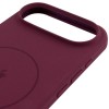 Чехол Silicone Case Full Protective (AA) V2 with MagSafe для Apple iPhone 17 Air (6.5") Бордовый / Plum