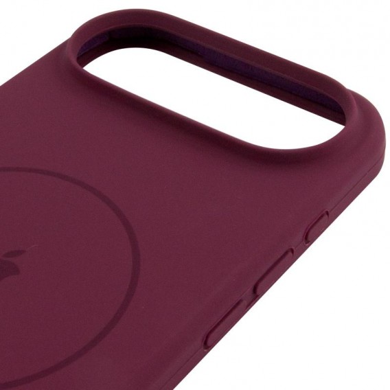 Чехол Silicone Case Full Protective (AA) V2 with MagSafe для Apple iPhone 17 Air (6.5") Бордовый / Plum