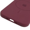 Чехол Silicone Case Full Protective (AA) V2 with MagSafe для Apple iPhone 17 Air (6.5") Бордовый / Plum