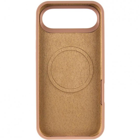 Чохол Silicone Case Full Protective (AA) V2 with MagSafe для Apple iPhone 17 Air (6.5") Бежевий / Desert Gold