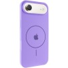 Чохол Silicone Case Full Protective (AA) V2 with MagSafe для Apple iPhone 17 Air (6.5") Бузковий / Dasheen
