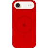 Чохол Silicone Case Full Protective (AA) V2 with MagSafe для Apple iPhone 17 Air (6.5") Червоний / Red
